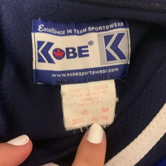 Kobe Blue and Yellow Hockey Jersey - Picture 2 of 3